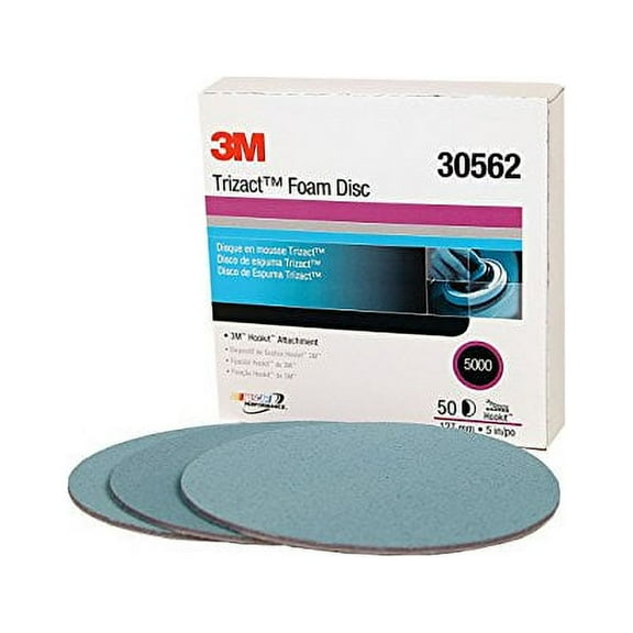 3M Trizact Hookit Foam Disc, 30562, 5 in, 5000