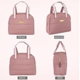 thumbnail image 5 of Jessica Simpson Women's Insulated Reusable Cooler Lunch Bag Tote for Work, Travel, Commute, Recreation, Beach and Picnic in Coral Pink, 5 of 8