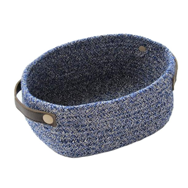 Cotton Rope Storage Trays Basket Small Woven Baskets For Organizing