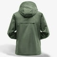 thumbnail image 4 of pstuiky camisas de manga larga para hombre, Blusa informal de color liso con capucha y manga larga raglán para hombre, resistente al sol, con cordón ajustable Tops de hombre m, 4 of 6