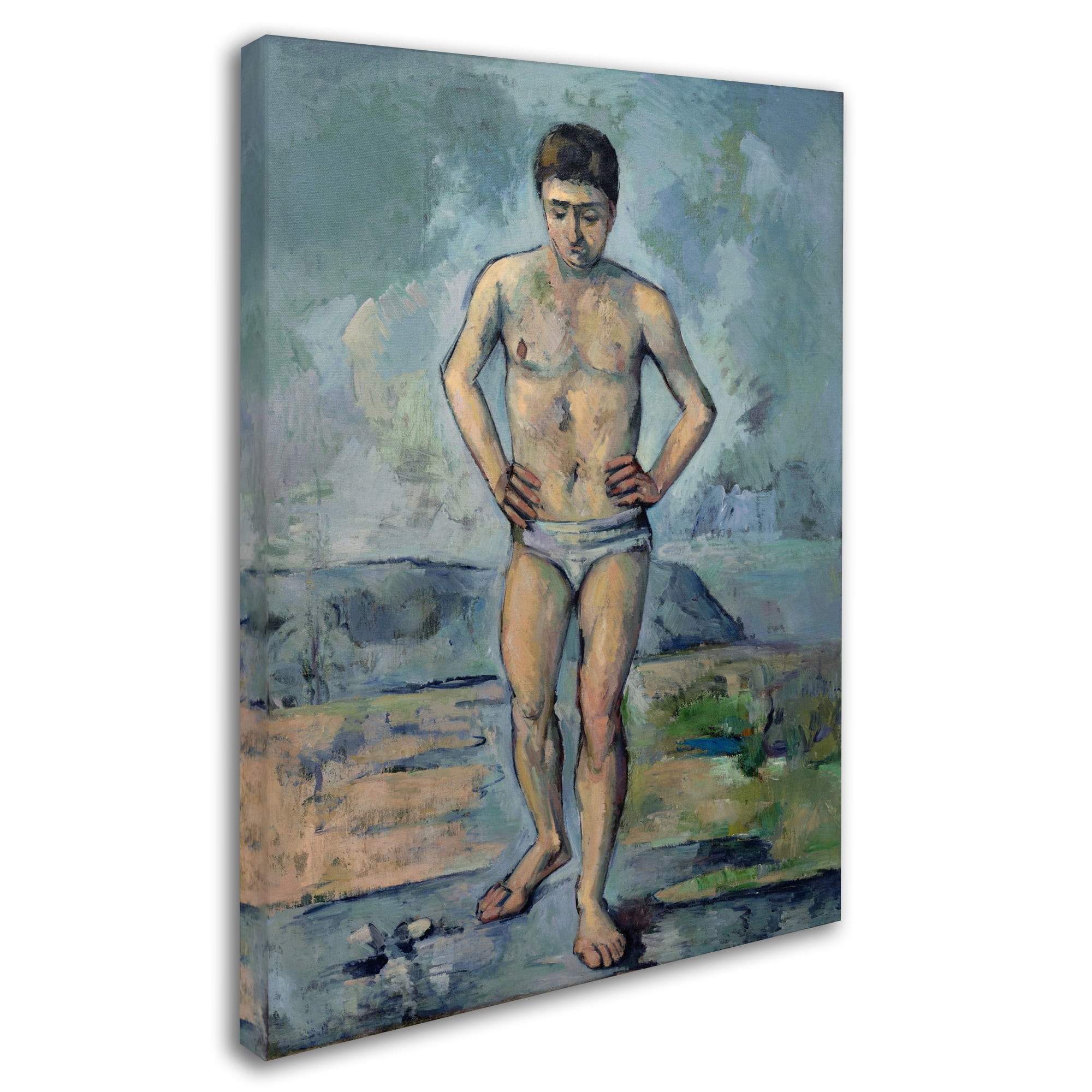 Cezanne 'The Bather' Canvas Art