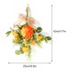 thumbnail image 2 of Colgante de ramo de simulación: bola de dalia naranja, amapola champán, ramo al revés, altura total 43 cm, ancho 25 cm, 2 of 9