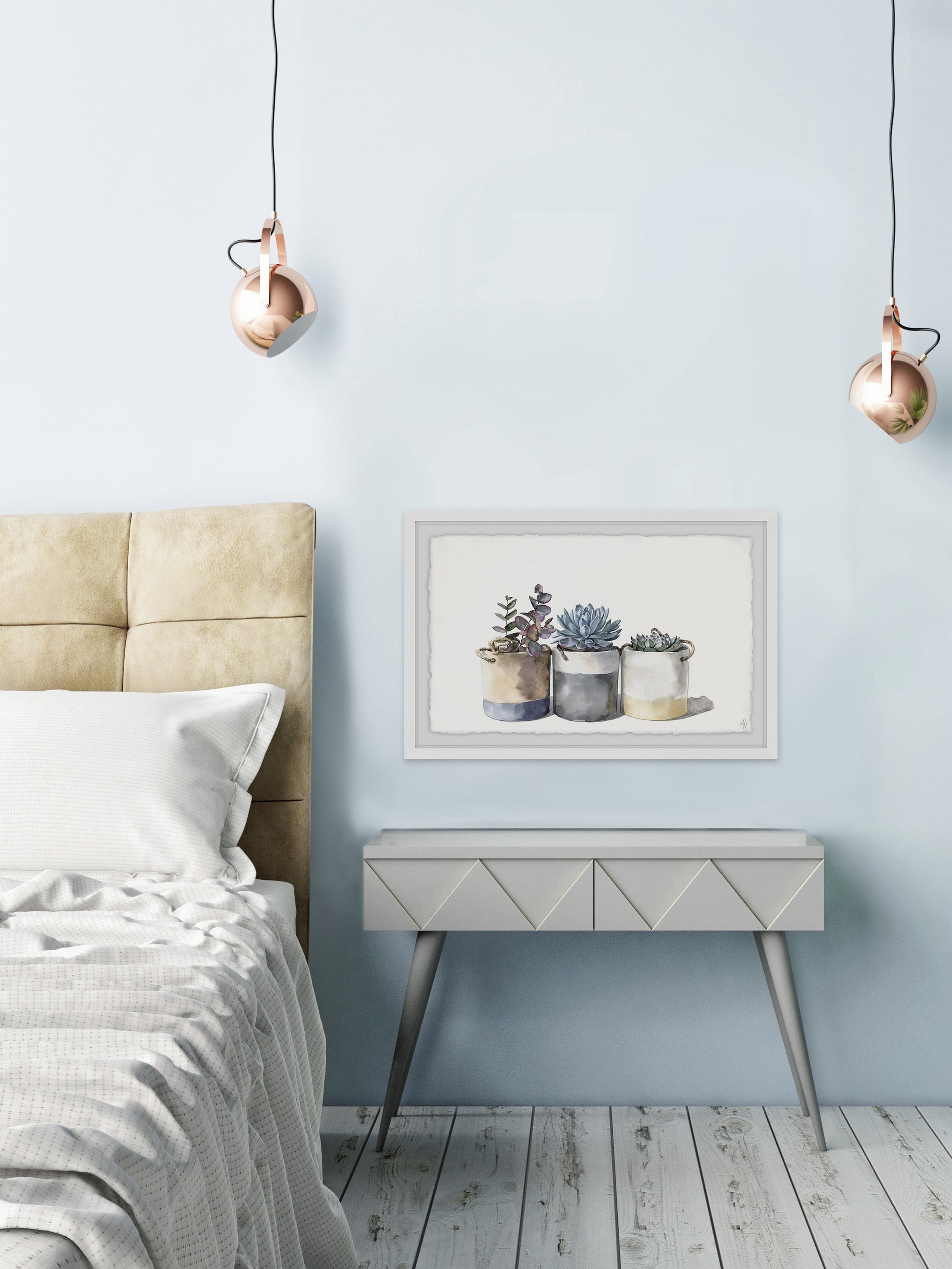 Marmont Hill Granny's Cacti Framed Wall Art