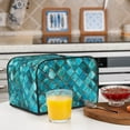 thumbnail image 6 of Balery Square Glass Mosaic Pattern Oven Cover Kitchen Bread Machine Protector, 4 Slice Toaster Cover for Home, Anti Dust Fingerprint Coaster Cover, 6 of 7