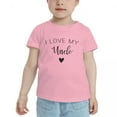 thumbnail image 2 of I Love My Uncle Cute Toddler Tshirts for Boys Girls (Pink, Youth XL), 2 of 5