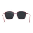 thumbnail image 4 of Womens Polarized Thin Plastic Mod Oversize Rectangle Sunglasses Red Tortoise Black, 4 of 4