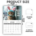 CAKVIICA 2025 Peed Off Cats Calendar Funny Cat Themed Gifts For Cat