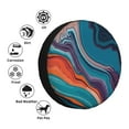 thumbnail image 5 of XMXY Colourful Abstract Art Mlticolored Spare Tire Cover, Universal Waterproof Cover for Jeep RV Tire Wheel Protection, 16 inch, 5 of 8