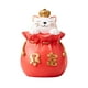 thumbnail image 1 of Hucha con forma de gato de la suerte, estuche de almacenamiento con forma de animal para la decoración del escritorio del hogar. Rojo, 1 of 9