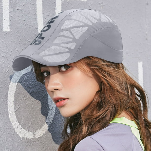 Gorra Deportiva, Malla Transpirable, Correa Ajustable, Tejido De Secado Rápido, Lavable, Ventilación Mejorada, Ajuste Seguro, Absorbe La Humedad.