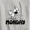 thumbnail image 3 of Peanuts - Lucy Monday - Toddler & Youth Crewneck Fleece Sweatshirt, 3 of 6