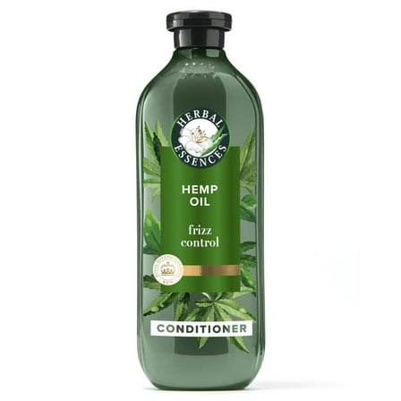 Herbal Essences Hemp Oil Sulfate Free Conditioner, Frizz Control, 13.5 fl oz, with Certified Camellia Oil and Aloe Vera, For All Hair Types, Especially Frizzy Hair