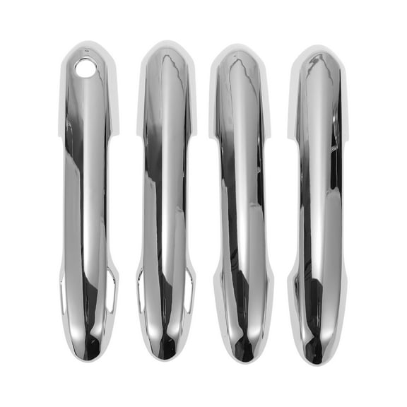Unique Bargains Car Door Handle Cover Trim for Toyota Rav4 2019-2024 Side Door Handle Cover Durable 4 Pcs Silver Tone