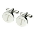 thumbnail image 1 of Uxcell Gemelos Iniciales, Gemelos Clásicos de Letras T de Cobre para Hombres, 26 Letras A-Z, Regalos para Padres, Esposos, Bodas, Negocios y Cumpleaños, Plateado, 1 of 6