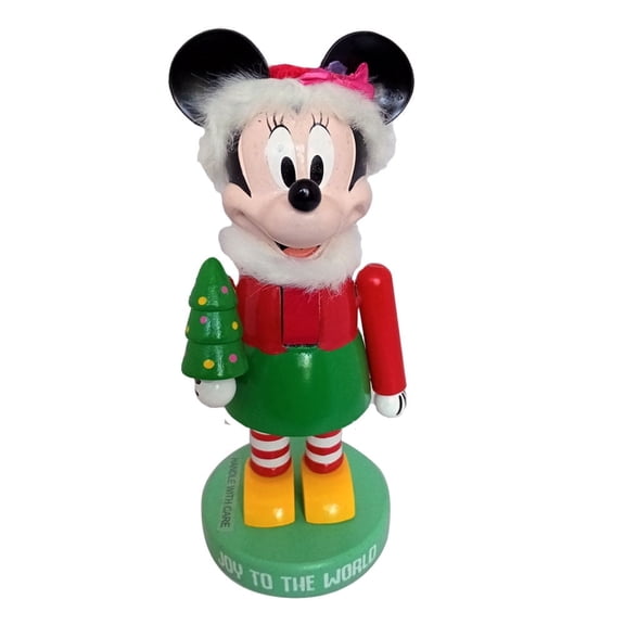 Minnie Mouse 9 inch Christmas Nutcracker Figurine Holiday Table Top Decoration
