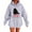 A-Light Gray659, variant on XIAOCHA Womens Hoodies "Meowy Christmas" Black Cat Print Trendy Hooded Sweatshirt Long Sleeve Kangaroo Pockets Hoodie Holiday