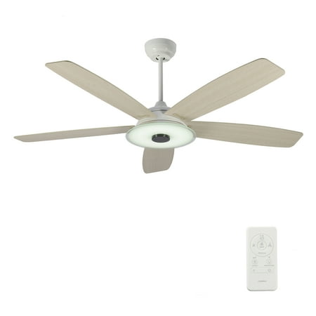 

52-inch Indoor/Outdoor Smart Wifi Ceiling Fan Dimmable LED Light Kit with Remote