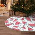 thumbnail image 5 of Defioc Watermelon for Christmas Tree Skirt Snowman Xmas Tree Skirt Farmhouse Christmas Decorations Tree Mat for Holiday Party Decor-30", 5 of 6