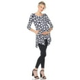 thumbnail image 4 of White Mark Women's Maternity Geometric Circle Tunic Top, 4 of 6