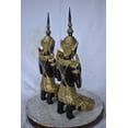 thumbnail image 6 of Nifao Thepphanom Made of Bronze with gold finish statue – Home Decor Sculpture, 9"L x 10"W x 29"H, 6 of 12