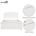 thumbnail image 5 of Bellemave Twin Wood Platform Bed, White, 5 of 9
