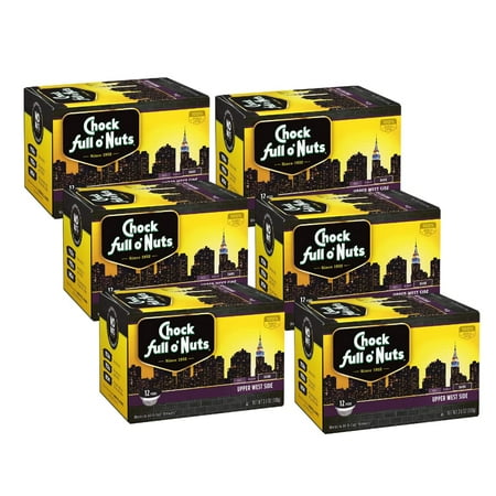 Upper West Side Dark Roast Arabica Coffee, K-Cup Compatible Coffee Pods, Eco-Friendly -Compatible Single Serve Cups, 3.8 Ounce (Pack of 6)
