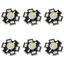 6X 3W High Power Star LED Light Lamp Bulb (White)