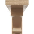 thumbnail image 2 of 3"W x 18"D x 6"H Thin Alma Rough Cedar Woodgrain TimberThane Corbel, Primed Tan, 2 of 6