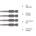 thumbnail image 4 of Vega 3/16" Hex Power Bits. Professional Grade ¼ Inch Hex Shank 3/16", 2 Inch..., 4 of 4