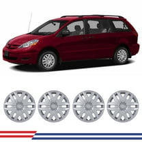 16 inch Set of 4 Hubcaps Wheel Rims Cover for 2004-2010 Toyota Sienna Snap-on Installation Lacquer