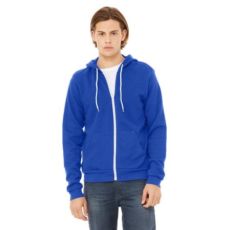 Bella + Canvas Unisex Poly-Cotton Fleece Full-Zip Hoodie