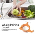 thumbnail image 4 of Escurridor bonito, fregadero de plástico, estante para frutas y verduras, filtro, colador, colador de basura para alimentos, estante, accesorios Almacenamiento y organización del hogar Naranja Injueey HA064368-02B, 4 of 6