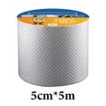 thumbnail image 4 of Cinta de sellado de butilo impermeable, cinta de sellado de butilo a prueba de fugas de papel de aluminio, cinta selladora multiusos para reparaciones, 5 cm x 5 m/1,97 x 196,85 pulgadas, 4 of 5