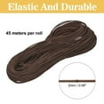 thumbnail image 2 of Fabric Elastic Cord 45 yards 2mm (1/16") - Crafts Beading Jewelry Stretch Shock Cording-Light curry, 2 of 5