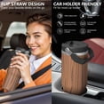 thumbnail image 5 of 30oz Tumbler with Handle, Insulated Stainless Steel Cup with Flip Straw Lid, Leak-Proof & Cup Holder Friendly for Travel and Sports ,Wood Print, 5 of 6