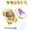 D, variant on Flower Press Keychain Mini Flower Press Kit with 20 Papers, Gold Metal, Secure Straps