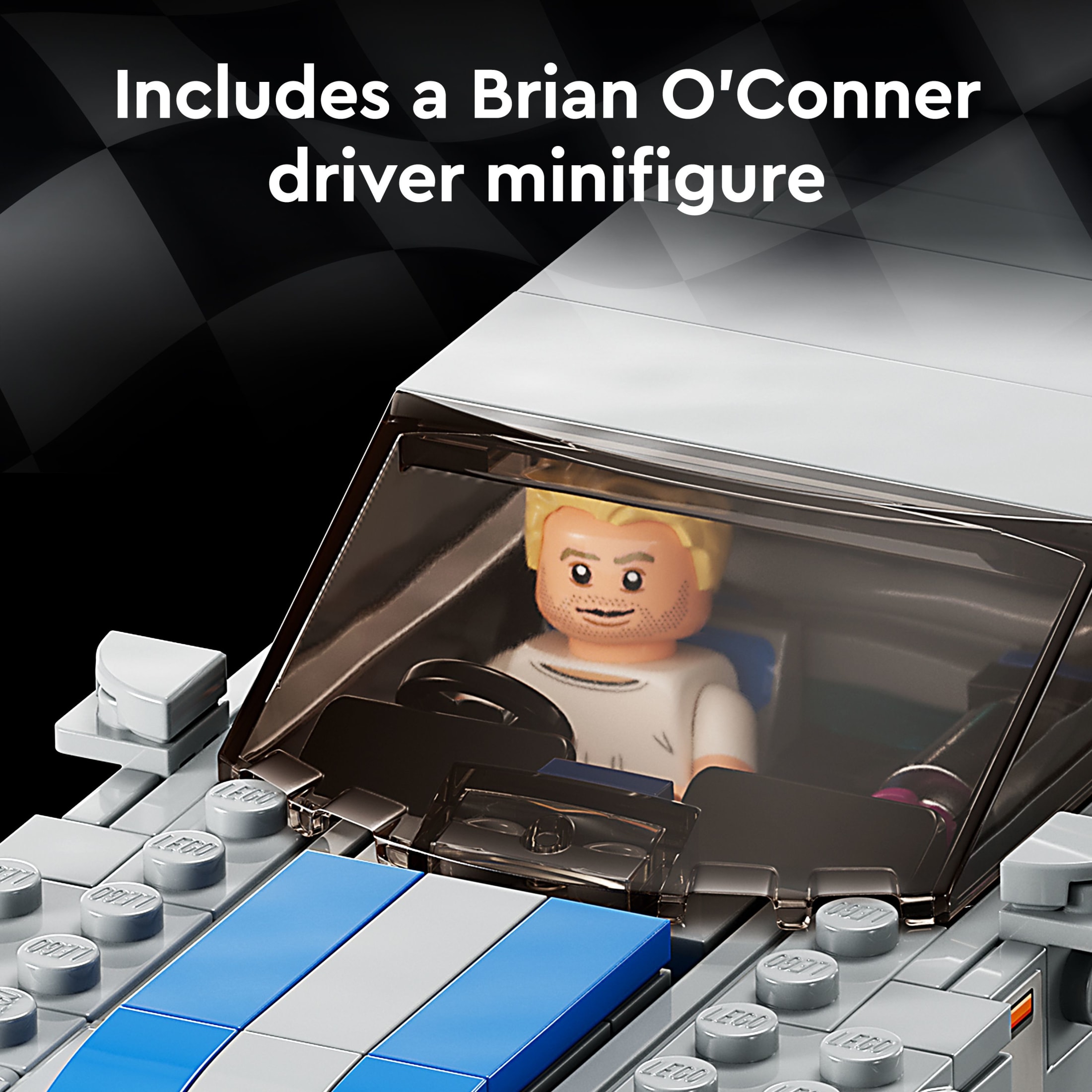 LEGO Speed Champions 2 Fast 2 Furious Nissan Skyline GT-R (R34) 76917 Auto de Juguete de Carreras, Set de Construcción Coleccionable con Minifigura de Piloto, Set 2023 para Niños 7