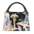 thumbnail image 1 of Fotbe Cute Mushroom Landscape Bolsa Térmica Portátil con Estampado, Bolsa de Entrega de Alimentos Aislada, Bolsa Reutilizable de Gran Capacidad para Comidas y Supermercado, 1 of 6