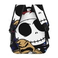thumbnail image 4 of Goofa The Nightmare Before Christmas Pattern Casual Backpack for School & Travel – Lightweight Ergonomic Backpack with Laptop Compartment, Multiple Pockets-One Size, 4 of 5
