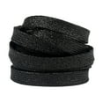 thumbnail image 2 of Santimon Glitter Sequin Shoelace Stylish Flat Shoe Lace For Sneakers/ Board Shoes/ Boots/ Canvas Sneakers 31" Black, 2 of 7