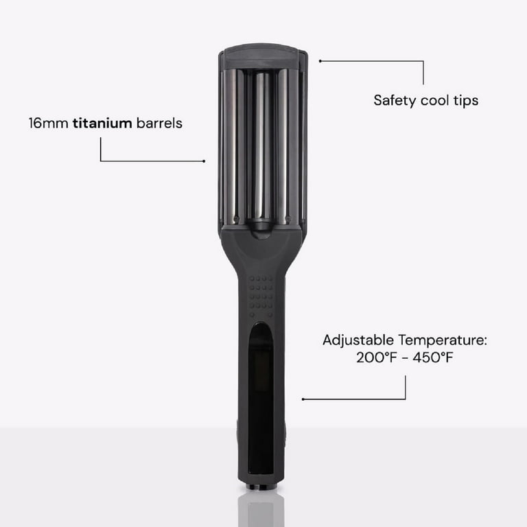 L'ANGE HAIR Le Waver 3-Barrel Titanium Hair Waving Iron | Dual