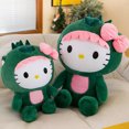 thumbnail image 5 of 35/50 Gran dinosaurio de peluche Sanrio Kawaii Hello Kitty, muñeco de dibujos animados, decoración de habitación, almohada para dormir, regalo de cumpleaños para niños, 5 of 5