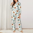 thumbnail image 3 of Wukai Various Turtle Print Women's Pajama Set - Soft Long Sleeve Sleepwear for Comfort and Style-XX-Large, 3 of 9