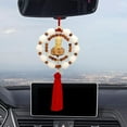 thumbnail image 6 of BAOSITY Buddha Car Hanging Ornament Buddha Statue Car Pendant Auto Interior Dangle Good Luck Resin Decorative Rearview Mirror Pendant Red, 6 of 8