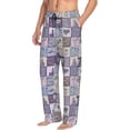 thumbnail image 6 of Logiee Lavender Flowers Print Pajama Pants for Men,Men’s Pajama Bottoms,Mens PJ Pants with Pockets & Button Fly-Medium, 6 of 6