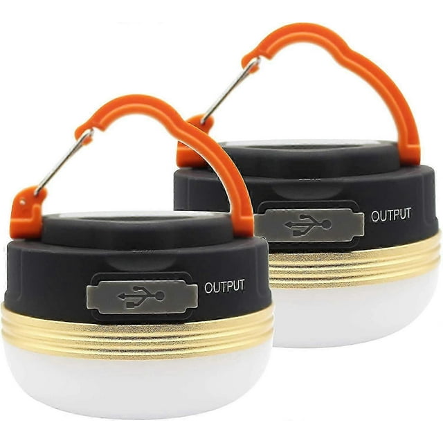 Pack Camping Light Lantern LED USB Rechargeable Lamp Waterproof 3 Modes Power Bank Tent Lights for Outdoor Camping Hiking Emergency