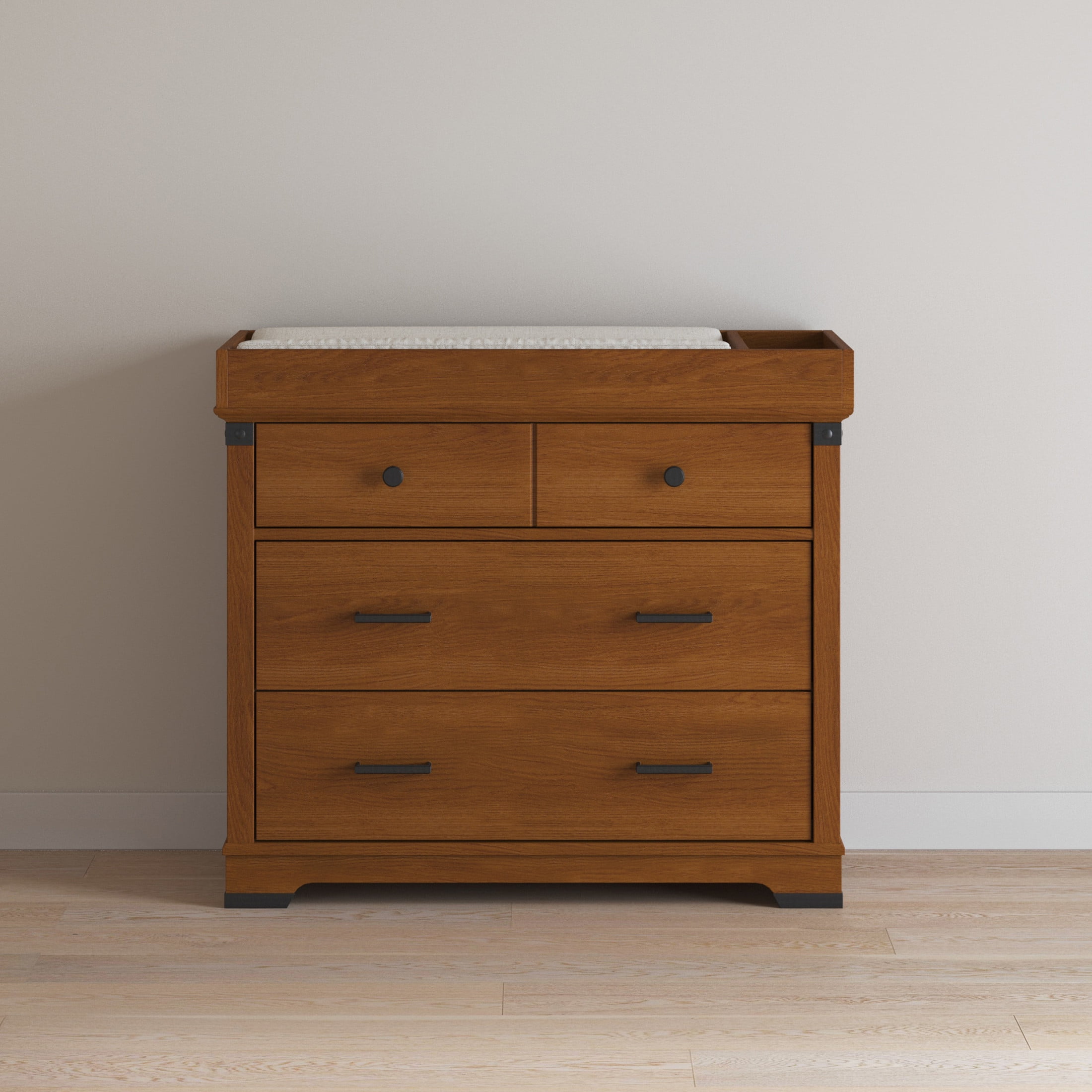 Child Craft Universal Changing Table Topper, Converts Dresser to Changing Surface, Secure Fit, Coach Cherry