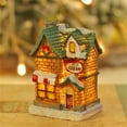 thumbnail image 2 of Mini Christmas LED Snow House Decoration Battery Operated Cartoon Glowing Cottage for Tabletop Micro Landscape Holiday Decor, 2 of 3