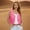 Hot Pink, variant on Kctiaxy Fringe Vest for Girls Sleeveless Open Front Fringe jacket Vintage Western Cropped Tops Fall Solid Color Out Going Cardigan