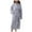 e-307Light Gray68, variant on Hifoo Women Ladies Autumn Winter Velvet Padded Robe Lengthened Bathrobe Fashionable Solid Color Sleepwear